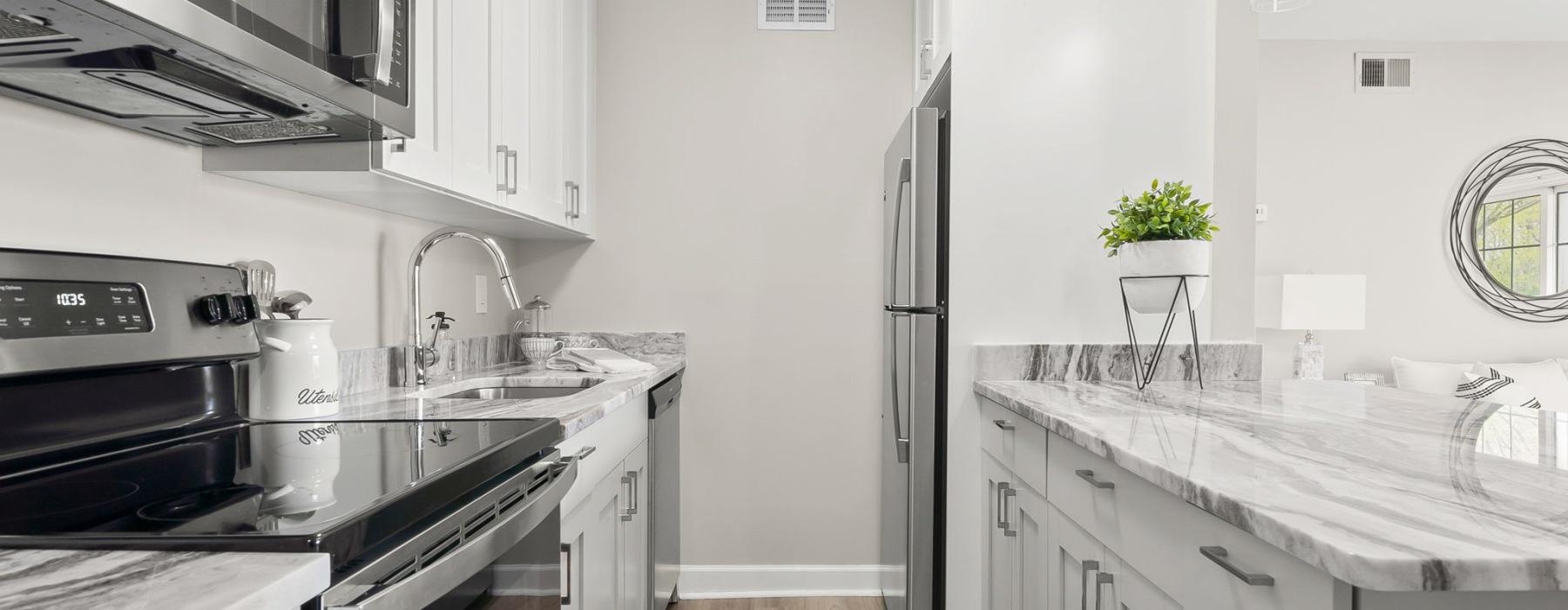 The kitchen at Plymouth Park.